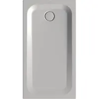 Bette BetteUltra Rechteck-Duschwanne mit Minimum-Wannenträger, 1300x700x35mm, 5784-413T1