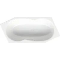Bette 6840-000 Badewannen Sechseck Metric Weiß FE re