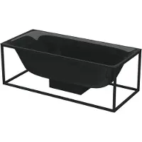 Bette 3451-056 Badewannen Rechteck Lux Shape Schwarz