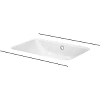 Bette A136-000PW Waschtische Rechteck One Unterbau