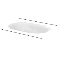 Bette A217-000 Waschtische Oval Comodo Unterbau Weiß