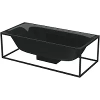 Bette 3453-056 Badewannen Rechteck Lux Shape Schwarz