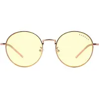 Gunnar Ellipse Computer-Brille - Amber Glas, roségold