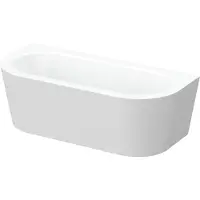 Bette Starlet I half vrijstaand bad met 2 ligzijdes back-to-wall 175x80cm glans wit plaatstaal