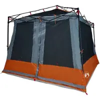 vidaXL Innenzelt mit Dach Grau und Orange 291 x 291 x 240 cm Taft