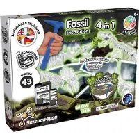 Science For You 4-in-1 Leuchtendes Ausgrabungsspiel