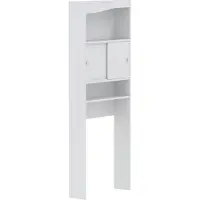 Bigbuy Schrank für Waschmaschine, Trockner oder WC Willa - weiß