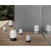 Blomus Spirit Portable Außenleuchte XL Platinum Gray - , dimmbar, Grau, für Terrasse, Kunststoff