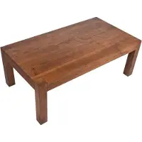 Möbilia Couchtisch 60 x 60 cm | Mango-Holz | B 60 x T 60 x H 40 cm | natur | 23020001 | Serie COUCHTISCH