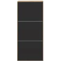 Temahome »Bamboo« Schuhregal Eiche mit Schwarz 50x119x33 cm