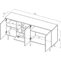 Symbiosis »Lord« Sideboard 170x80x40 cm