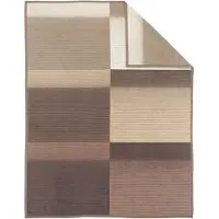 Ibena Jacquard Decke Sorrento Hellbraun