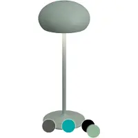 Sompex Pebble Akku-Tischleute Retro-Design schwarz