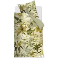Beddinghouse Mako-Satin Bettwäsche-Garnitur Kiley Farbe Grün Größe 155x220+80x80