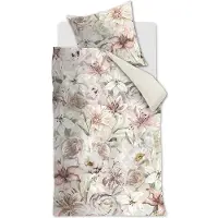Rivièra Maison Bettwäsche Lily Love Rosa Baumwolle-135 x 200 cm