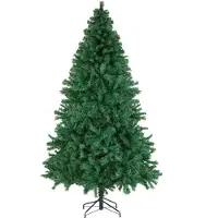 TecTake Weihnachtsbaum Dasher künstlich in Grün, mit dichten Nadeln pulverbeschichteter Metallständer mit Kunststoffkappen