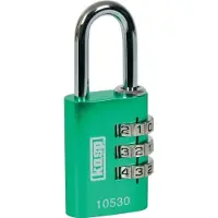 Kasp K10530GRED Hængelås 30 mm Grøn Kombinationslås