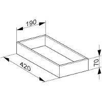 Keuco Aufbewahrungsbox EDITION 11 190x70x413mm we