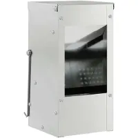 vidaXL Kaninchenfütterer Silber 12,5 x 12,5 x 25 cm Verzinkter Stahl