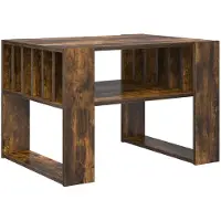 vidaXL Couchtisch Geräucherte Eiche 66 x 49,5 x 45 cm Holzwerkstoff
