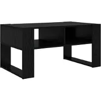 vidaXL Couchtisch Schwarz Eichen-Optik 92 x 53 x 45 cm Holzwerkstoff