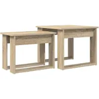 vidaXL Kaffeetisch Set 2 stk. Sonoma-Eiche 50 x 52 x 42 cm
