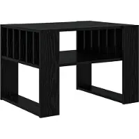 vidaXL Couchtisch Schwarz Eichen-Optik 66 x 49,5 x 45 cm Holzwerkstoff