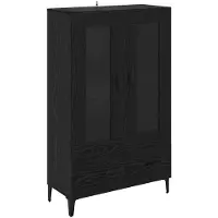 vidaXL Highboard mit Schubladen Schwarz Eichen-Optik 70 x 31 x 115 cm