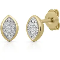 Orolino Paar Ohrstecker "Gold 585 mit 3 Brillanten zus. 0,02ct.", weiß (weiß, weiß), Ohrringe, Damen, one-size, 0,02 P1 = bei 10-facher Vergrößerung erkennbare Einschlüsse, Gold, Paar Ohrstecker