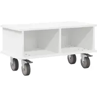 vidaXL TV-Ständer 68,5 x 35 x 35 cm Weiß Holzwerkstoff