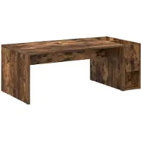 vidaXL Couchtisch Geräucherte Eiche 101,5 x 50 x 37 cm Holzwerkstoff
