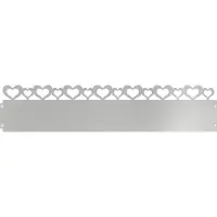 vidaXL Rasenkanten 20 Stk. 103 x 0,05 x 22 cm Verzinkter Stahl Silber