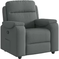 vidaXL Relaxsessel Dunkelgrau Stoff