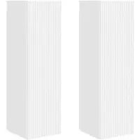 vidaXL TV-Wandschrank 2 pcs Weiß 30 x 31 x 100 cm Holzwerkstoff