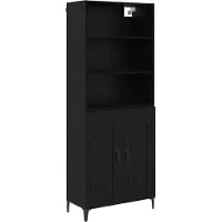 vidaXL Highboard 2 stk. Schwarz Eichen-Optik 69,5 x 34 x 180 cm