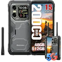 Blackview XPLORE 1 WALKIE TALKIE (5G - NFC - 6.78" - 512 Go, 16 Go RAM - 20000mAh) Noir