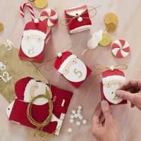 Ginger Ray Adventskalender Weihnachtsmann - 24 Schachteln zum Befüllen