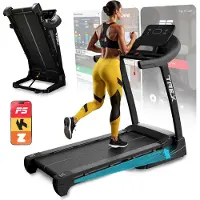 Trex Sport Laufband für zuhause klappbar elektrisch TX-900TM TECK | 3 PS Motor, 1–18 km/h, Bluetooth | Steigung 0–20%, Dämpfung, Pulsmesser, bis 140kg