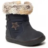 Primigi Kinder Gore-Tex Stiefel wasserdicht warm gefüttert mit Sternen Klettverschluss