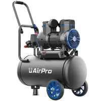 DeTec. Luftkompressor 2 PS Geräuscharmer Ölfreier Kompressor mit 24L Tank