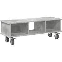 vidaXL TV-Ständer 100 x 35 x 35 cm Beton Grau Holzwerkstoff