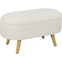 HOMCOM Sitzbank in Weiß 82L x 41B x 45H cm | Gr.: onesize