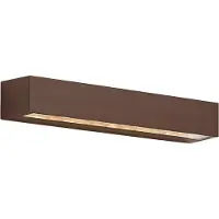 QAZQA Industrielle Außenwandleuchte RostBraun 38cm inkl LED IP65 Hannah