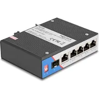 DeLOCK 80164, Gigabit Ethernet (10/100/1000), Power over Ethernet (PoE), DIN rail