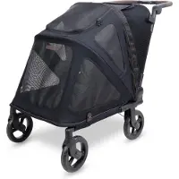 Wonderfold PFM Pet Medium Premium Hundebuggy - Farbe: Jet Black