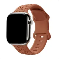 IMoshion Silikonarmband Leopardenmuster für Apple Watch | 38/40/41/42 mm - Braun
