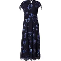 Scotch & Soda Gathered With Ties Midi Dress Cosmic Sky Spaced Carbon Größe: 40 | Midikleider Outlet | Damen | Weiß