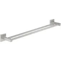 GROHE Start Cube QuickFix Doppel-Badetuchhalter, 654mm, klebbar, supersteel