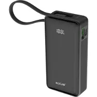 Rixus Power Bank With Built-In Handstrap Cable