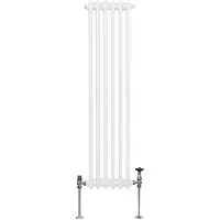 Monster Traditioneller 2-Spalten-Heizkörper - 1500 x 292 mm - Weiß